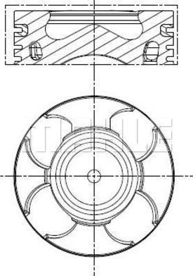 MAHLE 011 PI 00100 001 - Piston - allinparts.ro