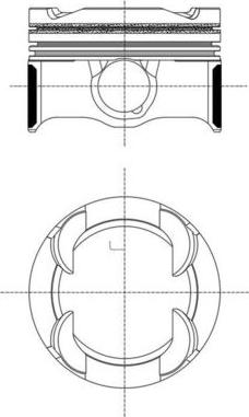 MAHLE 081 PI 00130 001 - Piston - allinparts.ro