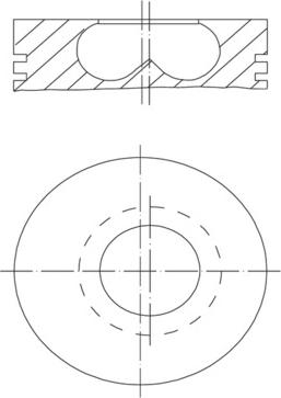 MAHLE 081 PI 00123 002 - Piston - allinparts.ro