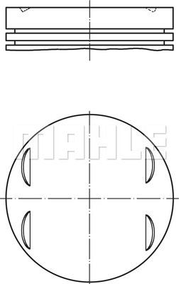 MAHLE 083 20 02 - Piston - allinparts.ro