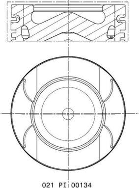 MAHLE 021 PI 00134 000 - Piston - allinparts.ro