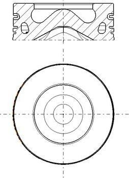 MAHLE 279 PI 00104 000 - Piston allinparts.ro