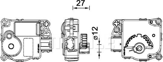 MAHLE AA 59 000P - Element de reglare, clapeta carburator allinparts.ro