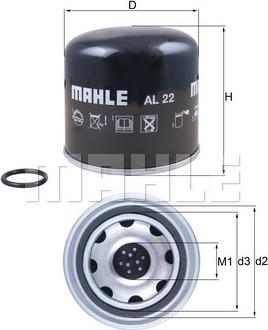 MAHLE AL 22 - Element filtrant uscator aer, compresor - allinparts.ro