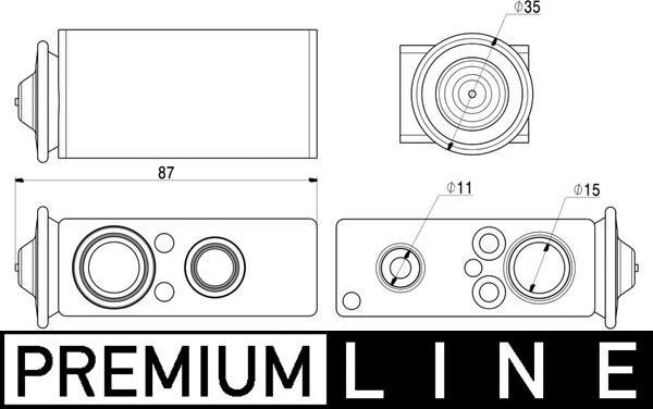 MAHLE AVE 17 000P - Supapa expansiune, clima - allinparts.ro