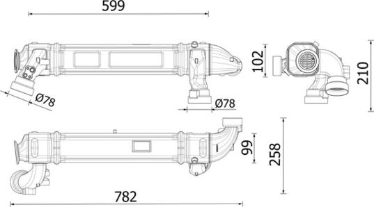 MAHLE CE 53 000P - Radiator, recirculare gaze de esapament allinparts.ro
