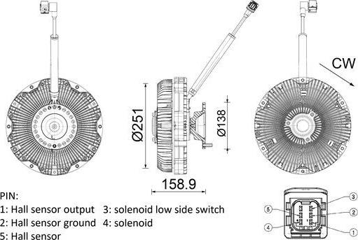 MAHLE CFC 275 000P - Cupla, ventilator radiator allinparts.ro