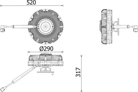 MAHLE CFC 276 000P - Cupla, ventilator radiator allinparts.ro