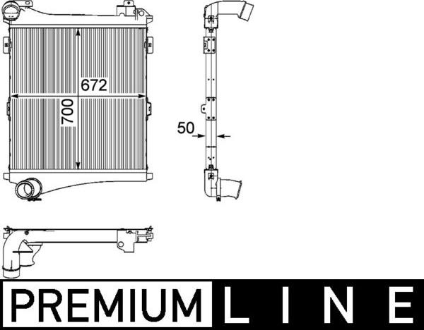 MAHLE CI 179 000P - Intercooler, compresor - allinparts.ro