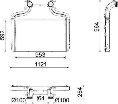 MAHLE CI 726 000P - Radiator, racire motor allinparts.ro