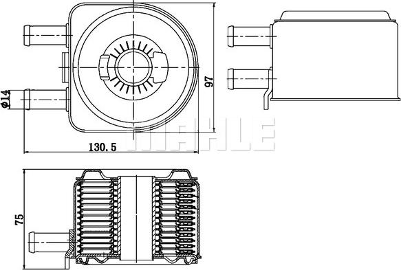 MAHLE CLC 176 000S - Radiator ulei, ulei motor - allinparts.ro