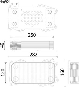 MAHLE CLC 302 000S - Radiator ulei, ulei motor allinparts.ro