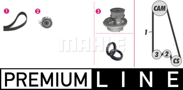 MAHLE CPK 1 000P - Set pompa apa + curea dintata allinparts.ro