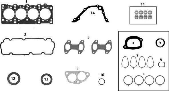 MAHLE JM25400/4 - Set garnituri complet, motor - allinparts.ro