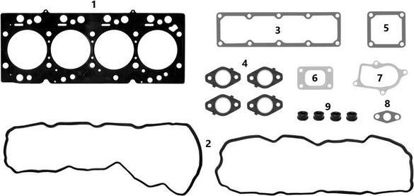 MAHLE JS0211020/4 - Set garnituri, chiulasa allinparts.ro