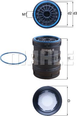 MAHLE KC 645D - Filtru combustibil allinparts.ro