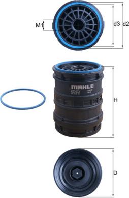 MAHLE KC 633D - Filtru combustibil allinparts.ro