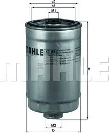 MAHLE KC 18/1 - Filtru combustibil allinparts.ro