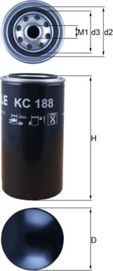 MAHLE KC 188 - Filtru combustibil allinparts.ro