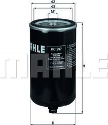 MAHLE KC 297 - Filtru combustibil - allinparts.ro