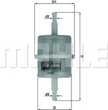 MAHLE KL63 - Filtru combustibil allinparts.ro