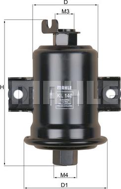 MAHLE KL 140 - Filtru combustibil - allinparts.ro