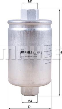 MAHLE KL 158 - Filtru combustibil - allinparts.ro
