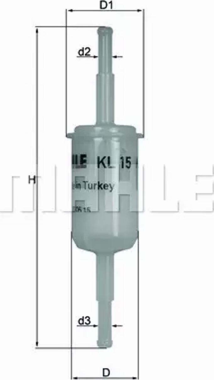 MAHLE KL 15 OF - Filtru combustibil allinparts.ro