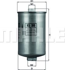 MAHLE KL 30 - Filtru combustibil - allinparts.ro