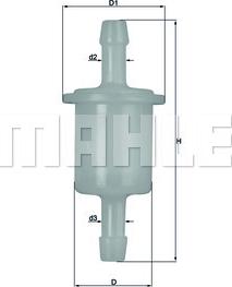 MAHLE KL26 - Filtru combustibil - allinparts.ro