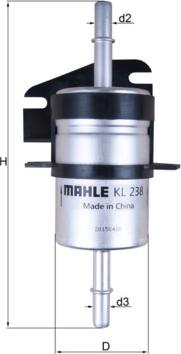 MAHLE KL 238 - Filtru combustibil - allinparts.ro