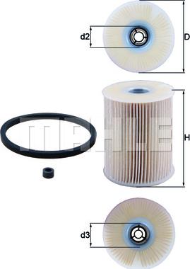 MAHLE KX 231D - Filtru combustibil - allinparts.ro