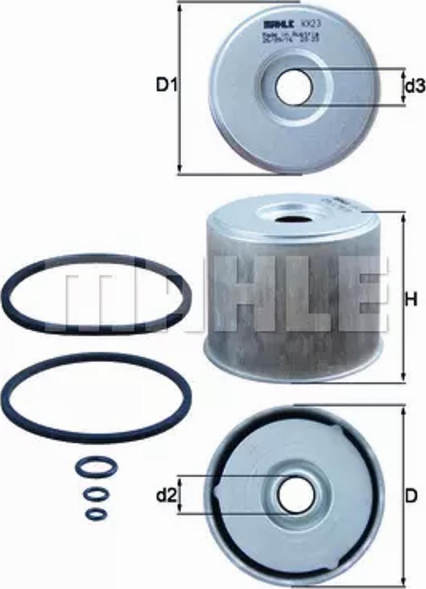 MAHLE KX 23D - Filtru combustibil allinparts.ro