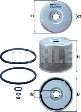 MAHLE KX 23 - Filtru combustibil allinparts.ro