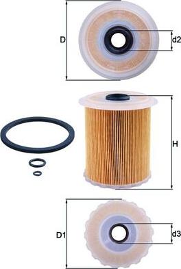 MAHLE KX 75D - Filtru combustibil - allinparts.ro
