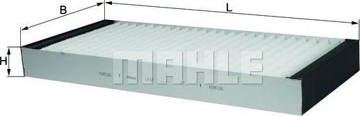 MAHLE LA 67 - Filtru, aer habitaclu allinparts.ro