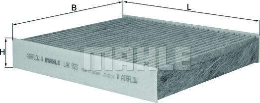 MAHLE LAK 923 - Filtru, aer habitaclu allinparts.ro