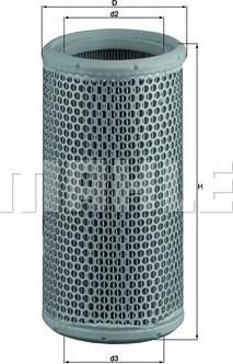 MAHLE LX 425 - Filtru aer allinparts.ro