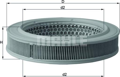 MAHLE LX 552 - Filtru aer allinparts.ro