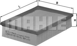 MAHLE LX 343 - Filtru aer - allinparts.ro