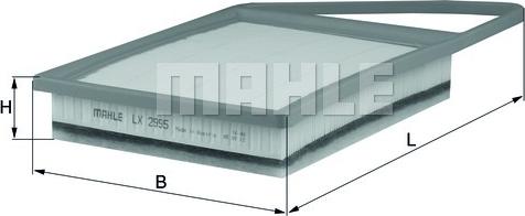 MAHLE LX 2995 - Filtru aer - allinparts.ro