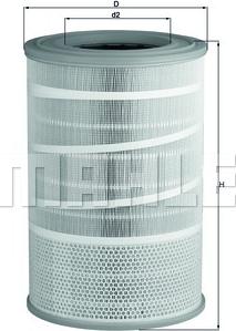 MAHLE LX 2068 - Filtru aer allinparts.ro