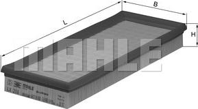 MAHLE LX 218 - Filtru aer allinparts.ro
