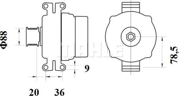 MAHLE MG 935 - Generator / Alternator - allinparts.ro