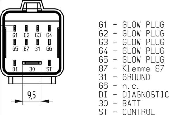 MAHLE MHG 71 - Unitate de control,bujii incandescente allinparts.ro