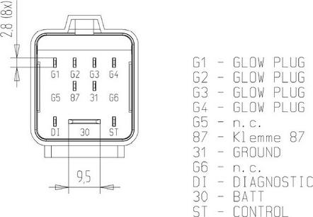 MAHLE MHG 78 - Unitate de control,bujii incandescente allinparts.ro