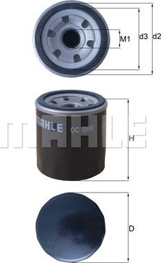 MAHLE OC 996 - Filtru ulei allinparts.ro