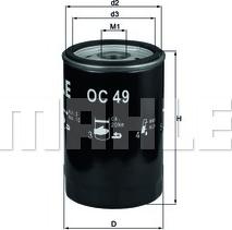 MAHLE OC 49 - Filtru ulei - allinparts.ro