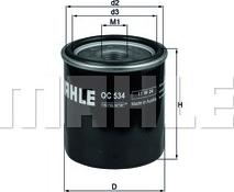 MAHLE OC 534 - Filtru ulei allinparts.ro