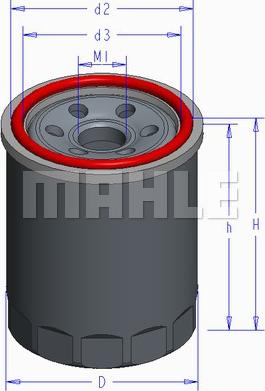 MAHLE OC 579 - Filtru ulei allinparts.ro